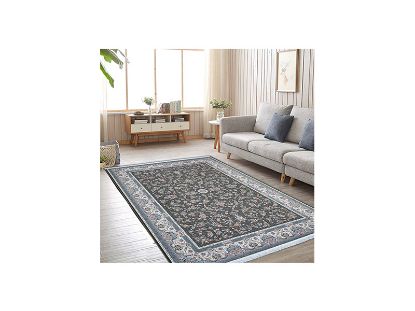 تصویر فرش پاتریس طرح افشان سی گل رنگ طوسی 1500 شانه